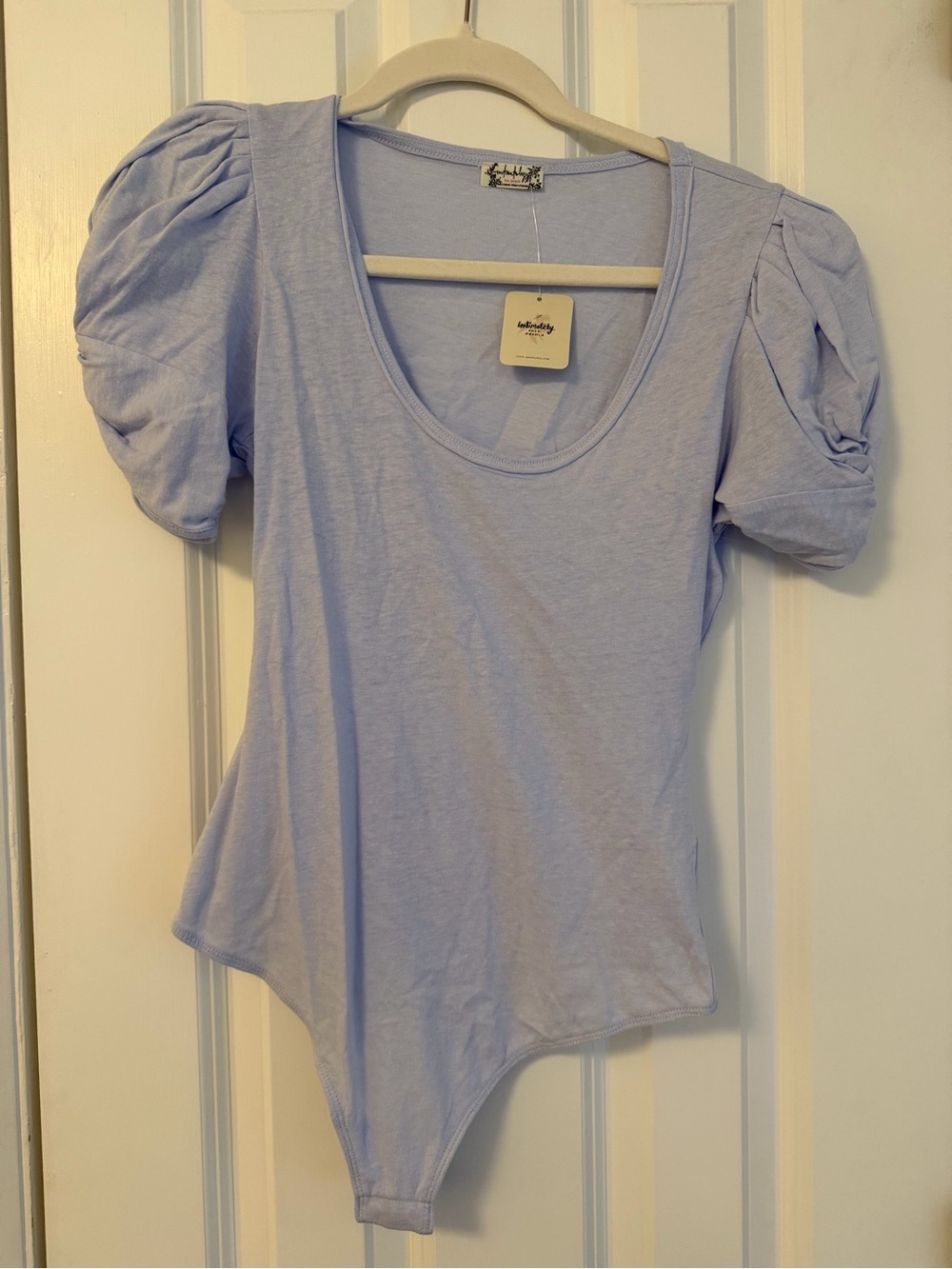 Free People Puff Sleeve Bodysuit